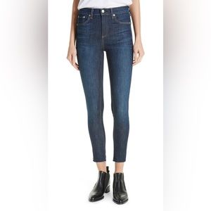 Rag & Bone - High Waist Skinny Ankle Jeans